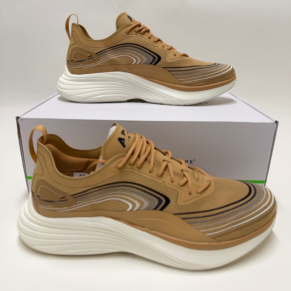 APL Streamline Mens Running Shoes Size 11 Tan Navy Multi  Size 11 New